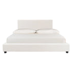 SAFAVIEH Thereze Linen Upholstered Platform Bed