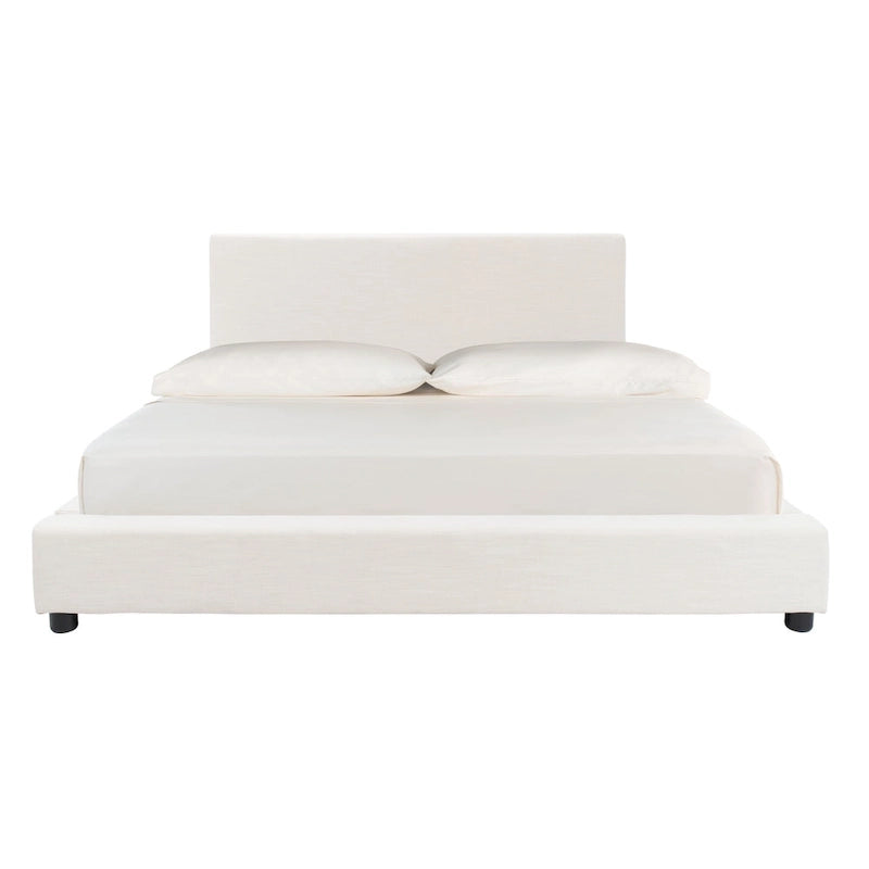 SAFAVIEH Thereze Linen Upholstered Platform Bed