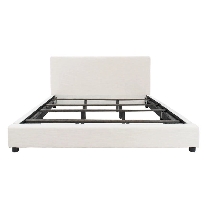 SAFAVIEH Thereze Linen Upholstered Platform Bed