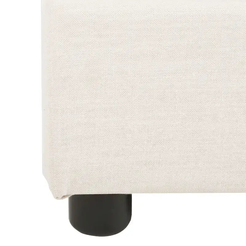 SAFAVIEH Thereze Linen Upholstered Platform Bed