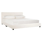 SAFAVIEH Thereze Linen Upholstered Platform Bed