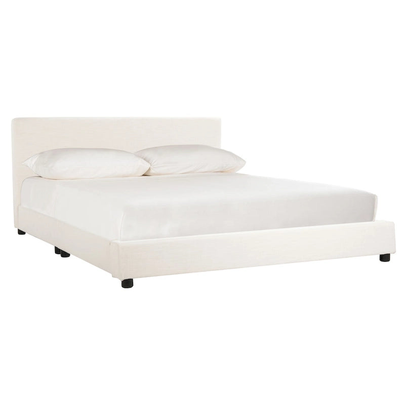SAFAVIEH Thereze Linen Upholstered Platform Bed