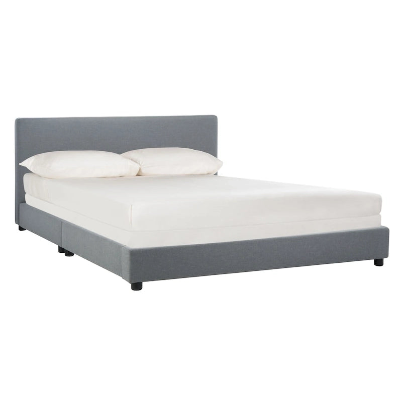 SAFAVIEH Thereze Linen Upholstered Platform Bed