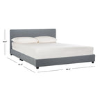 SAFAVIEH Thereze Linen Upholstered Platform Bed