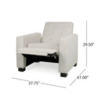 Craigue Upholstered Pushback Recliner by Christopher Knight Home