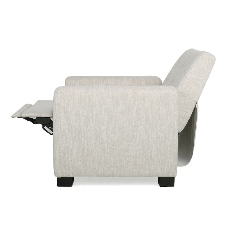 Craigue Upholstered Pushback Recliner by Christopher Knight Home