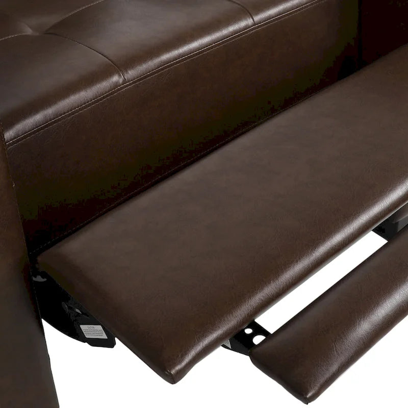 Craigue Upholstered Pushback Recliner by Christopher Knight Home