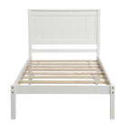 Platform Bed Frame with Headboard, Wood Slat Support