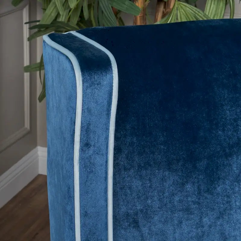 Eddison Traditional Two Toned Velvet Club Chair by Christopher Knight Home
