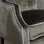 Eddison Traditional Two Toned Velvet Club Chair by Christopher Knight Home