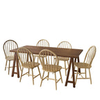Ansley Farmhouse Cottage 7-piece Wood Dining Set by Christopher Knight Home
