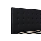 Avenue Greene Stefanie Black Faux Leather Upholstered Bed