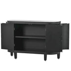 4-door Cabinet Sideboard with Antique Patterns - 15.20 x 47.20 x 33.50