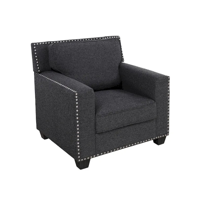 Gliden Modern Linen Fabric Sofa with Solid Wood Frame