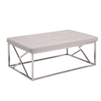 Nara Modern Faux Leather Tufted Accent Bench by Furniture of America