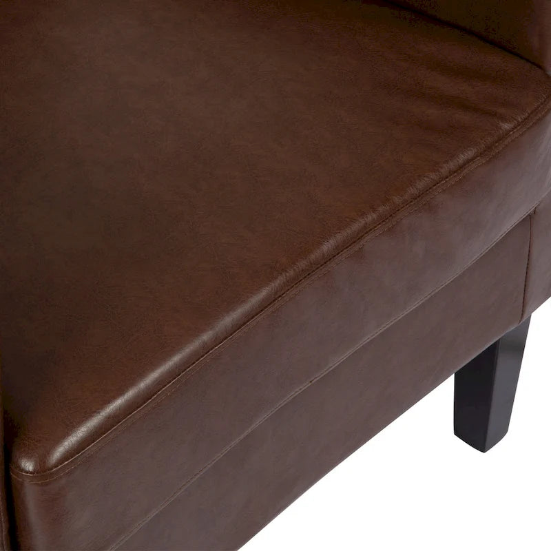 Bucklin Contemporary Pillow Tufted Club Chair by Christopher Knight Home