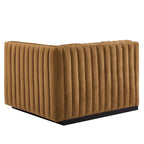 Conjure Channel Tufted Performance Velvet 4-Piece Sofa