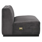 Conjure Channel Tufted Performance Velvet 4-Piece Sofa