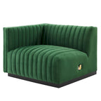 Conjure Channel Tufted Performance Velvet 4-Piece Sofa