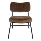 LeisureMod Set of 2 Marilane Velvet Accent Chairs with Velvet Upholstery & Sturdy Metal Frame for Home Office Lounge Living Room