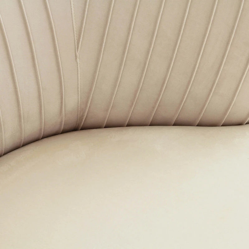 Maliah Pleated Velvet Upholstered Chaise