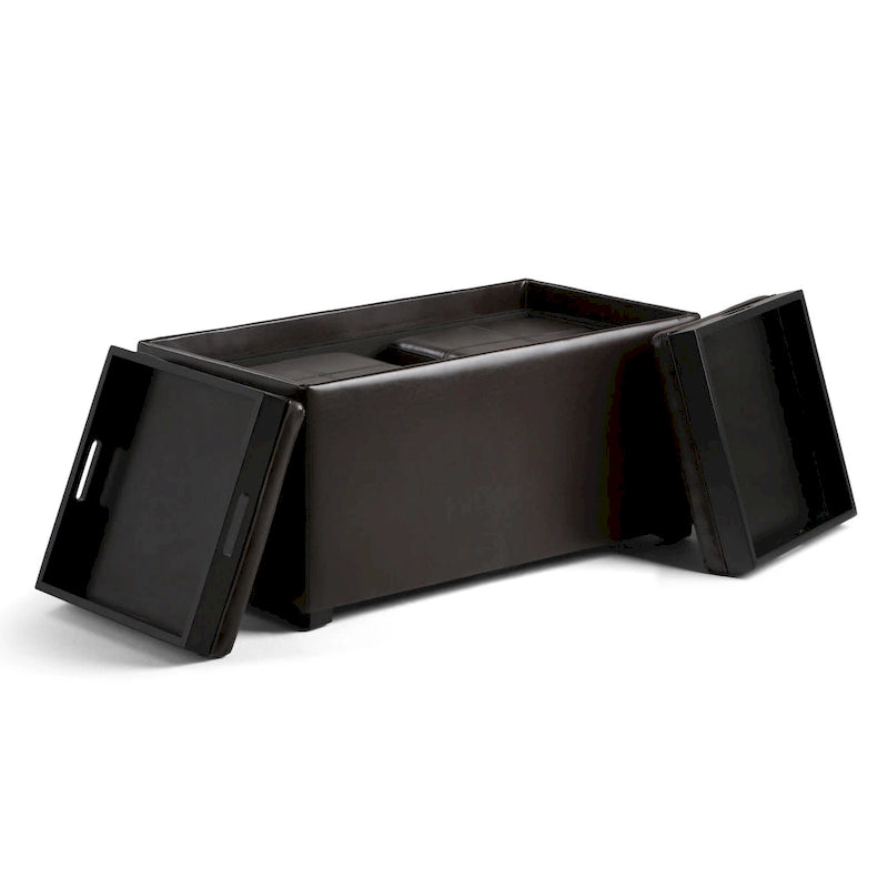 WYNDENHALL Franklin Upholstered 3-piece Ottoman Set