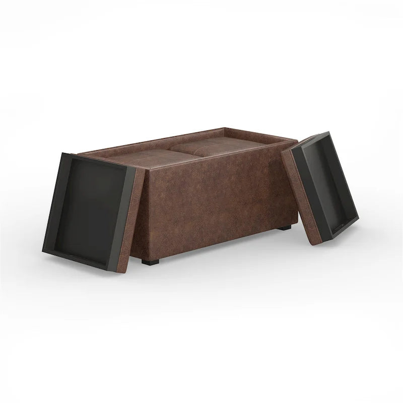 WYNDENHALL Franklin Upholstered 3-piece Ottoman Set