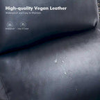 Terri Traditional Vegan Leather Manual Push Back Recliner Set of 2 by HULALA HOME