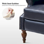 Terri Traditional Vegan Leather Manual Push Back Recliner Set of 2 by HULALA HOME