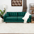 Orion Mid Century Modern Furniture Style Velvet Living Room Couch