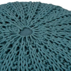 WYNDENHALL Grandville Boho Round Hand Knit Pouf