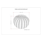 WYNDENHALL Grandville Boho Round Hand Knit Pouf