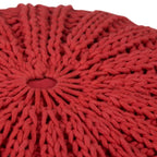 WYNDENHALL Grandville Boho Round Hand Knit Pouf