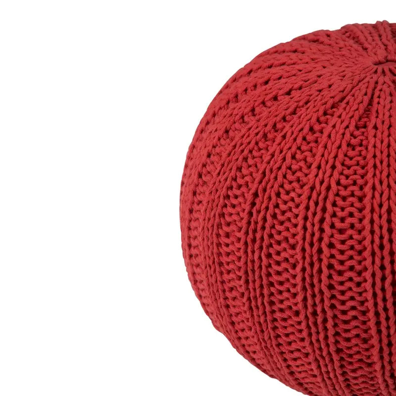WYNDENHALL Grandville Boho Round Hand Knit Pouf