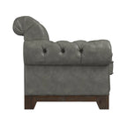 Greenwich Tufted Scroll Arm Nailhead Chesterfield Chair by iNSPIRE Q Artisan