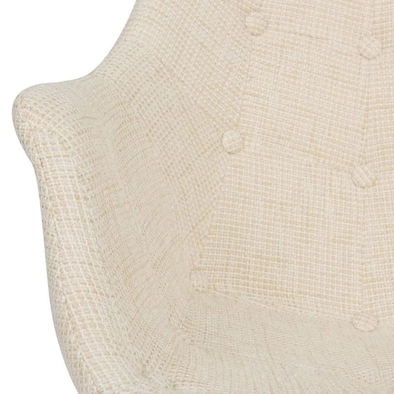 Willo Polyester Upholstered Rocking Nursing Chair - Modern Accent Armchair for Home Living Room Bedroom Indoor & Outdoor