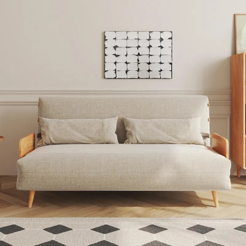 JASIWAY 59.1 Modern Upholstered Sofa Bed