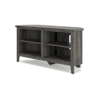 Signature Design by Ashley Arlenbry Gray Corner TV Stand