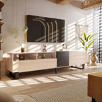 Modern TV Stand for 80 TV with Double Storage Space