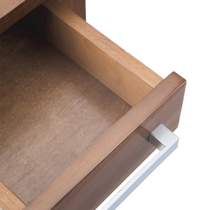 WYNDENHALL Waterloo SOLID WOOD 14 inch Wide Rectangle Contemporary Narrow Side Table - 14 inch Wide