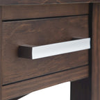 WYNDENHALL Waterloo SOLID WOOD 14 inch Wide Rectangle Contemporary Narrow Side Table - 14 inch Wide