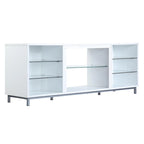 Manhattan Comfort Brighton 60 In. Wire Management Media Cabinet Console