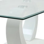 Cres Glam Glasstop 3-Piece Coffee Table Set by Furniture of America