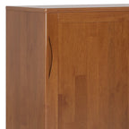WYNDENHALL Pearson SOLID HARDWOOD 48 inch Wide Mid Century Modern Medium Storage Cabinet - 48w x 17d x 42 h