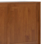 WYNDENHALL Pearson SOLID HARDWOOD 48 inch Wide Mid Century Modern Medium Storage Cabinet - 48w x 17d x 42 h