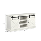 The Gray Barn Sycamore Rise Farmhouse Wood 66-inch TV Console