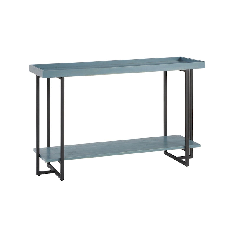 Damara Farmhouse 47-inch Metal 1-Shelf Sofa Table by Furniture of America