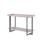 Damara Farmhouse 47-inch Metal 1-Shelf Sofa Table by Furniture of America