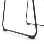 Petra Vegan Leather Side Chairs with Black Legs (Set of 2)