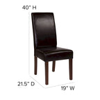 Upholstered Wood Parsons Chair (Set of 2) - 19W x 21.5D x 40H